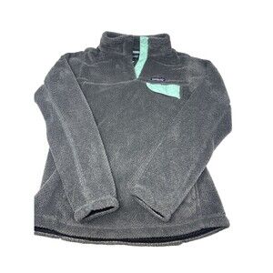 Patagonia Re-Tool Snap-T Fleece Pullover Sweater Gray Teal Women's Medium grey